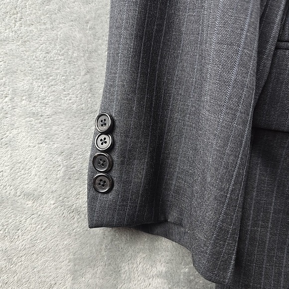 Hicky Freeman Sport Coat Mens 38R Loro Piana Tasmanian Super 120s Gray Blazer - Picture 6 of 12